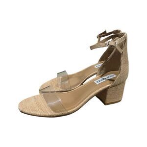 Steve Madden Shoes Irenee Raffia Heeled Sandals Size 7.5 NWB